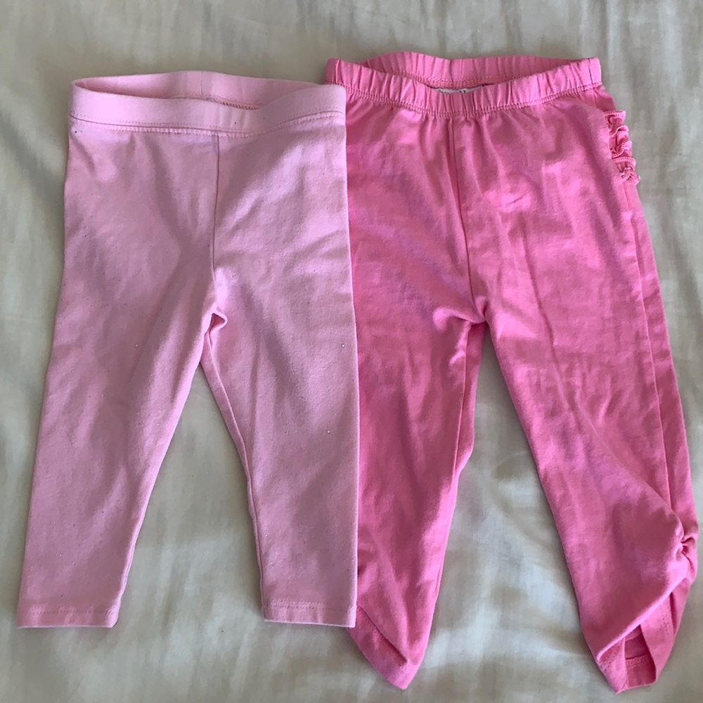 Never worn girls leggings 12 months.